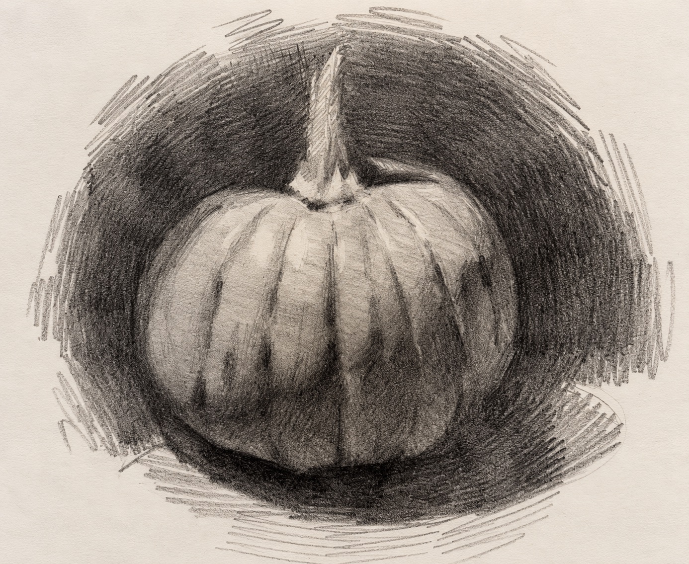 Drawing of a pumpkin